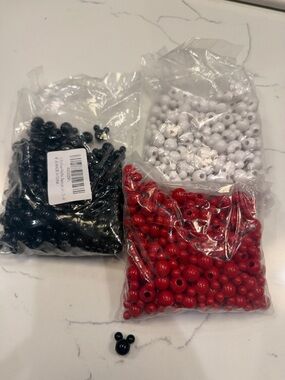 Mickey shaped beads